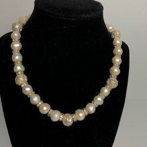 Single strand Freshwater  Cultured pearl necklace